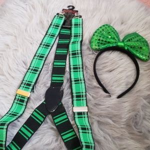 🍀FINAL PRICE Suspenders and bow headband